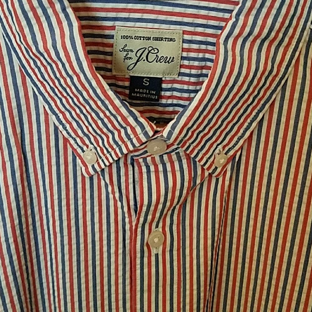 Jcrew Seersucker Button Down - image 2